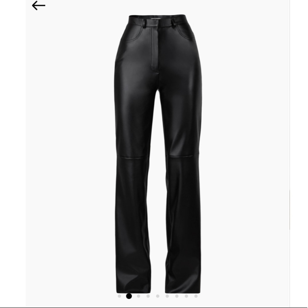 Cult Naked Killa trousers, black leather pants, never worn